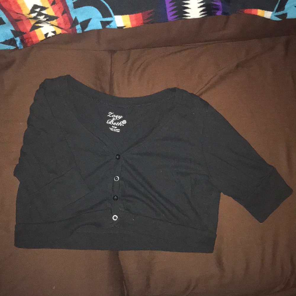 Large black shrug